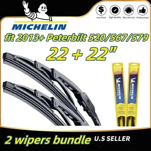 Wiper Blades 2-Pack Standard Wipers - fit 2013+ Peterbilt 520/567/579 - 30221x2 - Picture 1 of 11