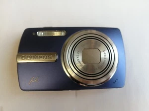 AS IS Olympus MJU 840 m840 12.1MP Zoom Digital photo vintage Camera Blue weather - Picture 1 of 17