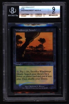 Windswept Heath foil - Onslaught- MTG Magic the Gathering - BGS MINT 9 - Image 1 of 2