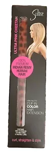 Sultra Ultra Pink Cheetah ClipIn Hair Extension-100% Premium Remy Human Hair New - Picture 1 of 5