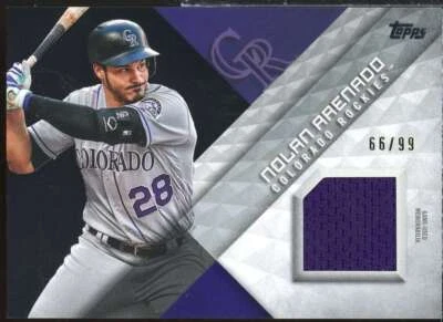 Nolan Arenado Card 2018 Topps Major League Materials Black #MLMNA  - Image 1 of 2