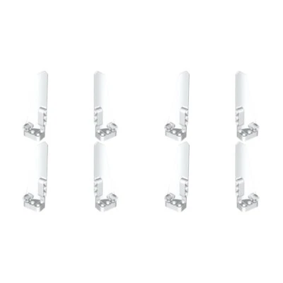 Lego Technic Bricks 8x White 2x3x11 Studless Angled Flat Panels 64393 64681 NEW - Image 1 of 4