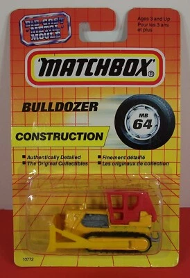 Construcción Matchbox De Colección - Bulldozer - MB-64 - 1992 - NOC - Tailandia Foto 1 de 4