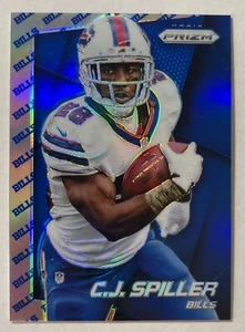 2014 Panini Prizm CJ C.J. Spiller Blue Team Logo 33/50 - Picture 1 of 2