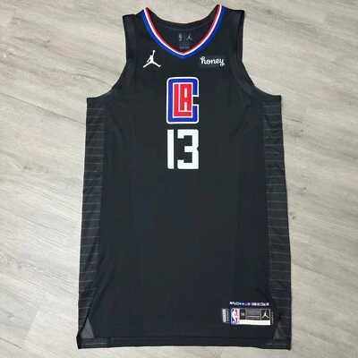 Camiseta Team Issue PAUL GEORGE Los Angeles Clippers 50+6 Jordan Auténtica Pro Foto 1 de 4