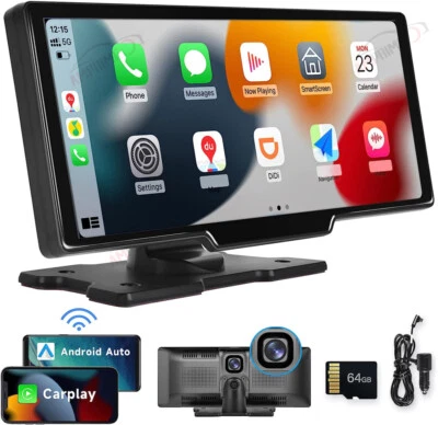 9,3 Zoll 2K Tragbarer Touchscreen Autoradio Wireless Apple CarPlay Android Auto - Bild 1 von 4