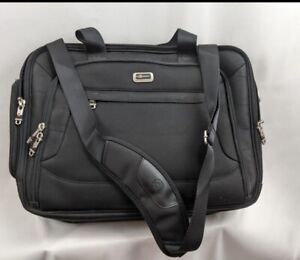 Wenger Swiss Army Laptop Computer Case Shoulder Bag Carry-On Briefcase Black 17"