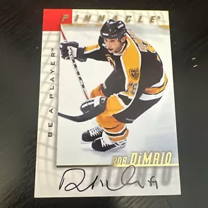 1997-98 PINNACLE ROB DIMAIO AUTO RED #6 *BE A PLAYER* - Picture 1 of 1