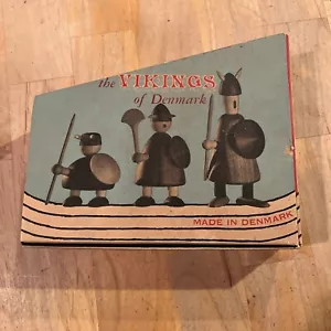 The Vikings of Denmark Three Mid-Century Danish Figures w/ Box by Jacob Jensen - Picture 1 of 21