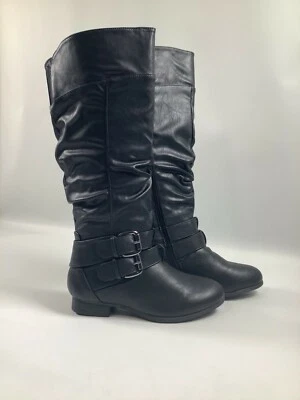 Top Mujer Moda Negro Coco-20 Cremallera/Correa Botas ¡NUEVAS! Nuevo en caja Foto 1 de 4