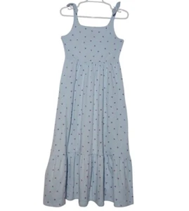Cat & Jack L(10/12) girls's Casual Maxi Dress With Pink & Blue Floral Print. NWT - Picture 1 of 10