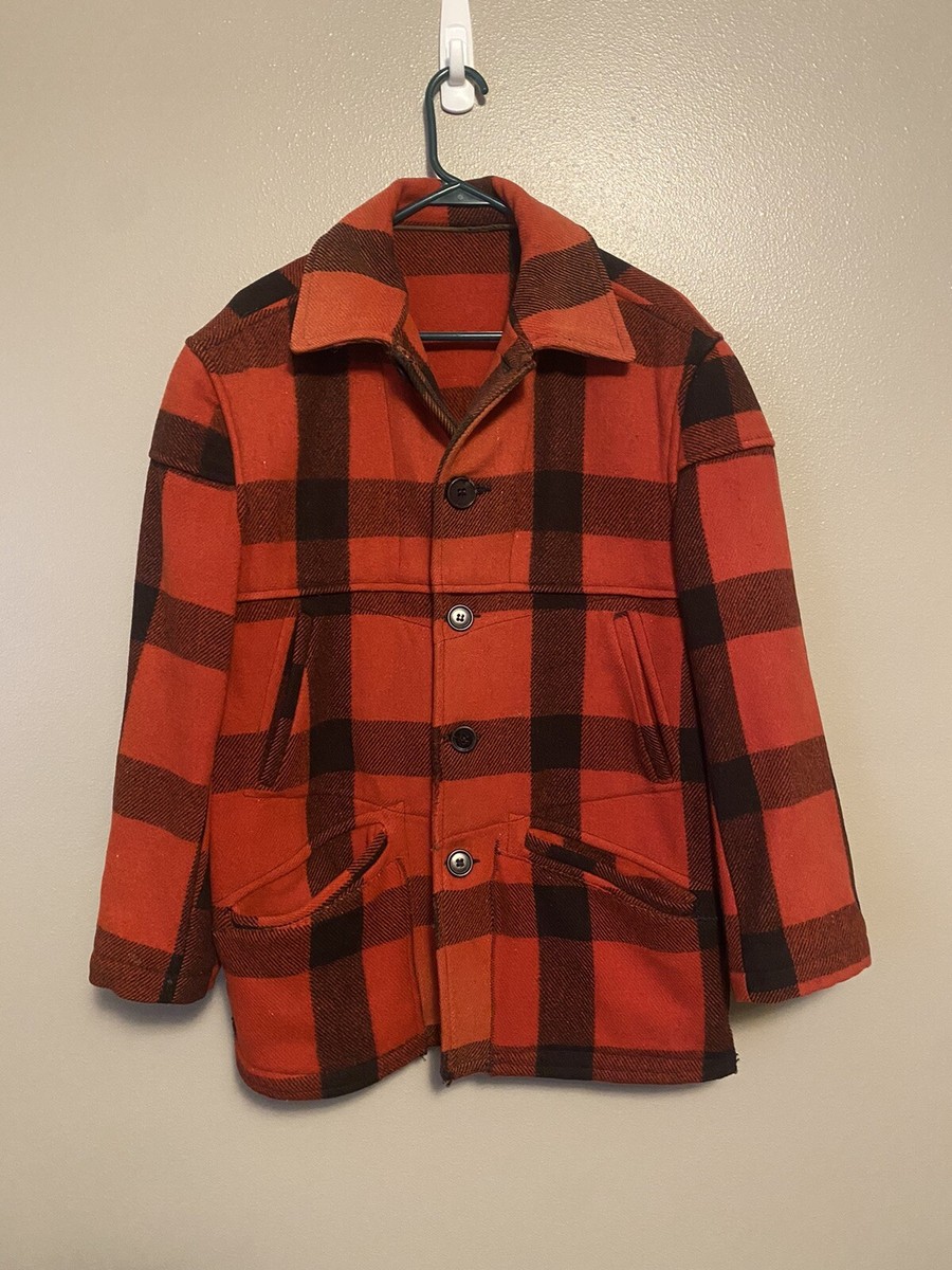 Red 1950s 100% Wool Vintage Outerwear Coats & Jackets for