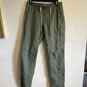 Small Vuori Ripstop Pants Womens Army Green DuraTerra Mid Rise Drawcord Pockets - Picture 1 of 7