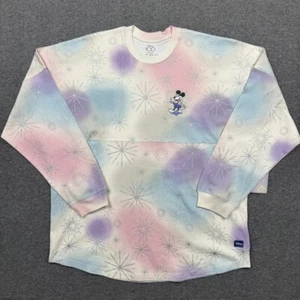Camiseta Disney Spirit XL Pastel Miembro del Elenco 100 Años Mickey Mouse Cartas Hinchadas - Imagen 1 de 21