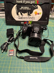 Kodak PIXPRO AZ521 16MP 52x Optical Zoom Digital Camera Black tested works EUC - Picture 1 of 8