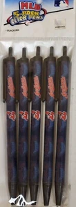 MLB Cleveland Indians Click Penne, NUOVE (Confezione da 5) - Foto 1 di 1