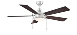 Fanimation Studio Collection AireDrop Pull Chain 48 inch Indoor Ceiling Fan w... - Picture 1 of 4