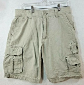 Pantalones cortos estilo cargo beige 32 de Rustic Ridge para hombre - Imagen 1 de 10