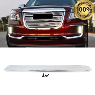 For GMC Terrain SLE SLT Denali 2016-2017 Front Bumper Hood Molding Trim Chrome Foto 1 de 4