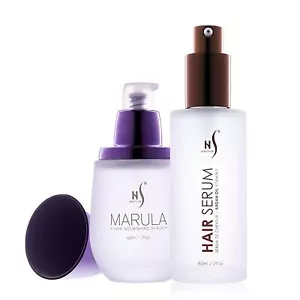 Herstyler Argan Oil Hair Serum and Marula Oil Hair Serum Bundle - Picture 1 of 9