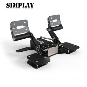 Flight Rudder Pedals Flight Simulator Rudder Pedals with 3-Axis Hall Sensor - Picture 1 of 18