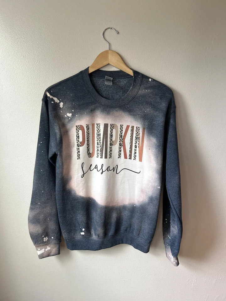 Sudadera para mujer cuello redondo pequeña temporada de calabaza estampado animal Gildan mezcla pesada Foto 1 de 4