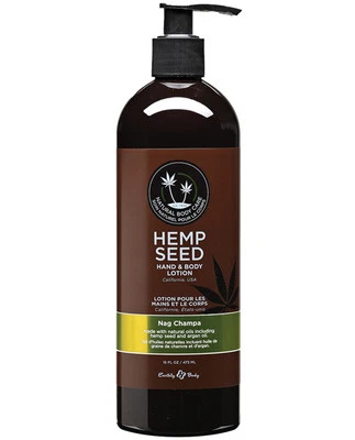 EARTHLY BODY NAG CHAMPA HEMP SEED HAND AND BODY LOTION - 16 OZ.    - Image 1 of 2