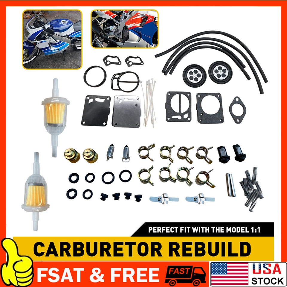 Mikuni Dual Carburetor Carb Rebuild Kit For Sea Doo SPX GSX GTX XP 787 800 - Image 1 of 1