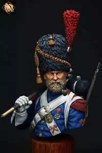 Unpainted 1/10 BUST Model French Wars soldiers GK model Unassembled kits - Picture 1 of 4