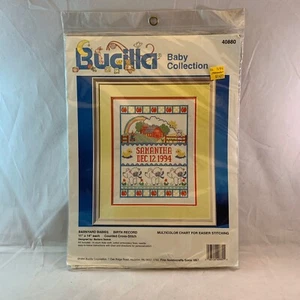 Bucilla Baby Collection Barnyard Babies Registro de Nacimiento Contado Punto de Cruz 40880 - Imagen 1 de 3