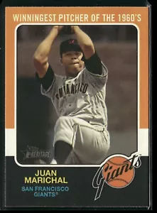2024 Topps Heritage High Number Winningest Pitcher 1960’s Juan Marichal 75R-15 - Picture 1 of 2
