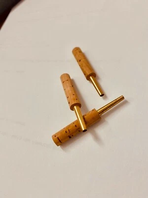 PRESTINI Oboe Tubes Staples 47.0 mm.- Natural Cork . CNC machined in USA - 100 pcs. Lot