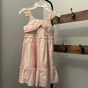 JUICY COUTURE Girl's sleeveless Striped Twist Dress size 6 NEW - Picture 1 of 6