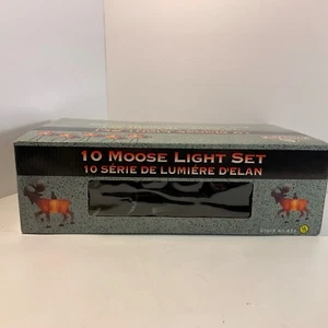 Rivers Edge Moose Party Light 10 ft Set Indoor/Outdoor Camping RV - Picture 1 of 7
