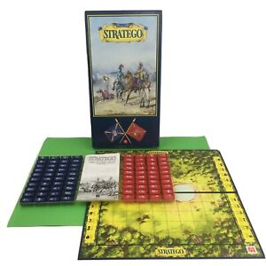 Jumbo Stratego Board Game Vintage 1959 Red Blue Battle Strategy Flag War Challen
