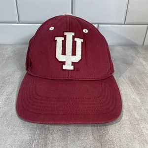 Indiana Hoosiers Hat Cap Adjustable Size NCAA College Red IU - Picture 1 of 12