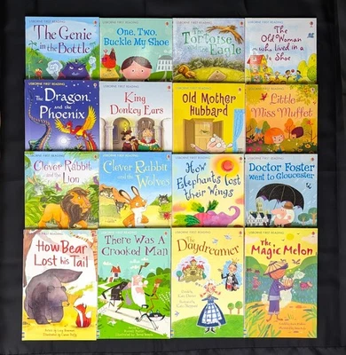 Lot Of 16 Usborne First Reading Books Genie Rabbit Dragon Hubbard Tortoise Melon Foto 1 de 4