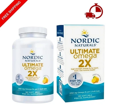 Nordic Naturals Ultimate Omega 2X 180 Soft Gels – Extra Strength DHA EPA - Image 1 of 3