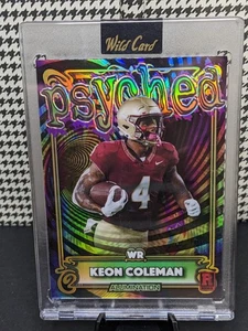 Keon Coleman Rookie /75 2023 Wild Card Alumination PSYCHED Seminoles Bills AP-KC - Bild 1 von 3