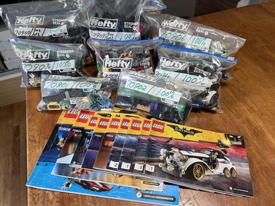 100% Complete LEGO Batman Movie 7 Set Lot Batcave 70909 Joker 70906 70904 Plus++ - Image 1 of 4