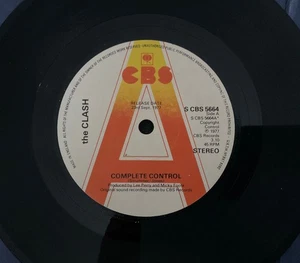 The Clash – Complete Control, CBS Demo Original single 7” vinyl. Free uk post - Picture 1 of 5