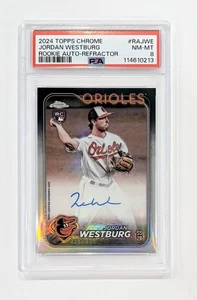2024 Topps Chrome Jordan Westburg Rookie Auto Refractor /499 PSA 8 NM-MT RC - Picture 1 of 1