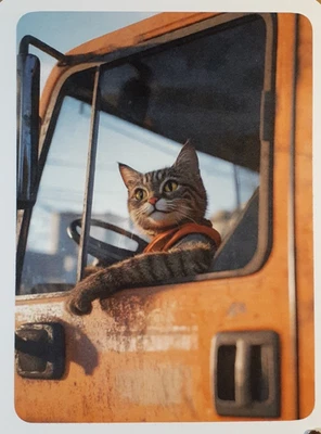 una tarjeta divertida para cualquier ocasión - un conductor de camión Foto 1 de 2