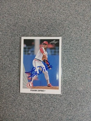 Frank Dipino Signed In Person 1990 Leaf Cardinals Card - Image 1 of 4