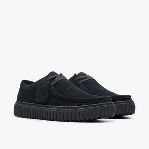 Clarks Torhill Lo schwarz Wildleder Wallabee Herrenschuhe Größe UK 9 - 11G - Bild 1 von 7