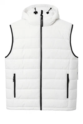 Calvin Klein Chaleco Puffer con Capucha Para Hombre XXL Blanco Acolchado Chaqueta Sin Mangas Nuevo con Etiquetas Foto 1 de 4