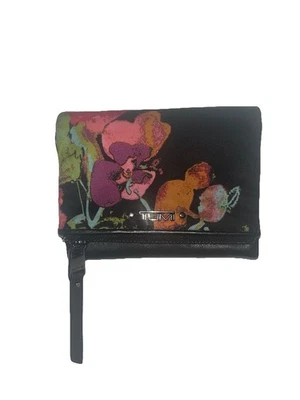 Estuche para Tarjetas TUMI Voyageur, Patrón Floral, Negro, Mini Cartera Doble Plegable, Negro Foto 1 de 3