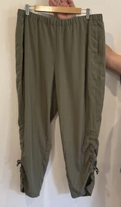 Neu mit Etikett Chico's Größe 2 Fatigue Damenhose zum Binden elastischer Abfall - Bild 1 von 11