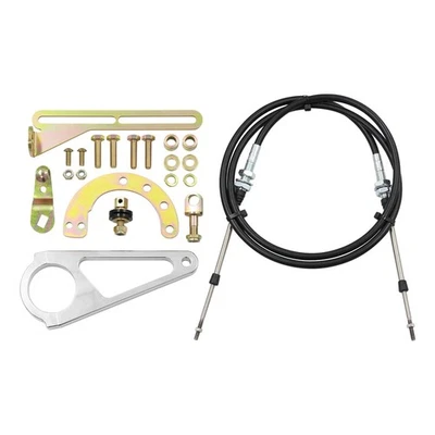 NEW 2" Transmission Cable Column Shift Linkage Kit For GM TH350 4L60 4L80E 700R4 - Image 1 of 4