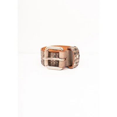 Cinturón de cuero pesado de metal para hombre HTC Hollywood Trading Company talla 95/38 Foto 1 de 4